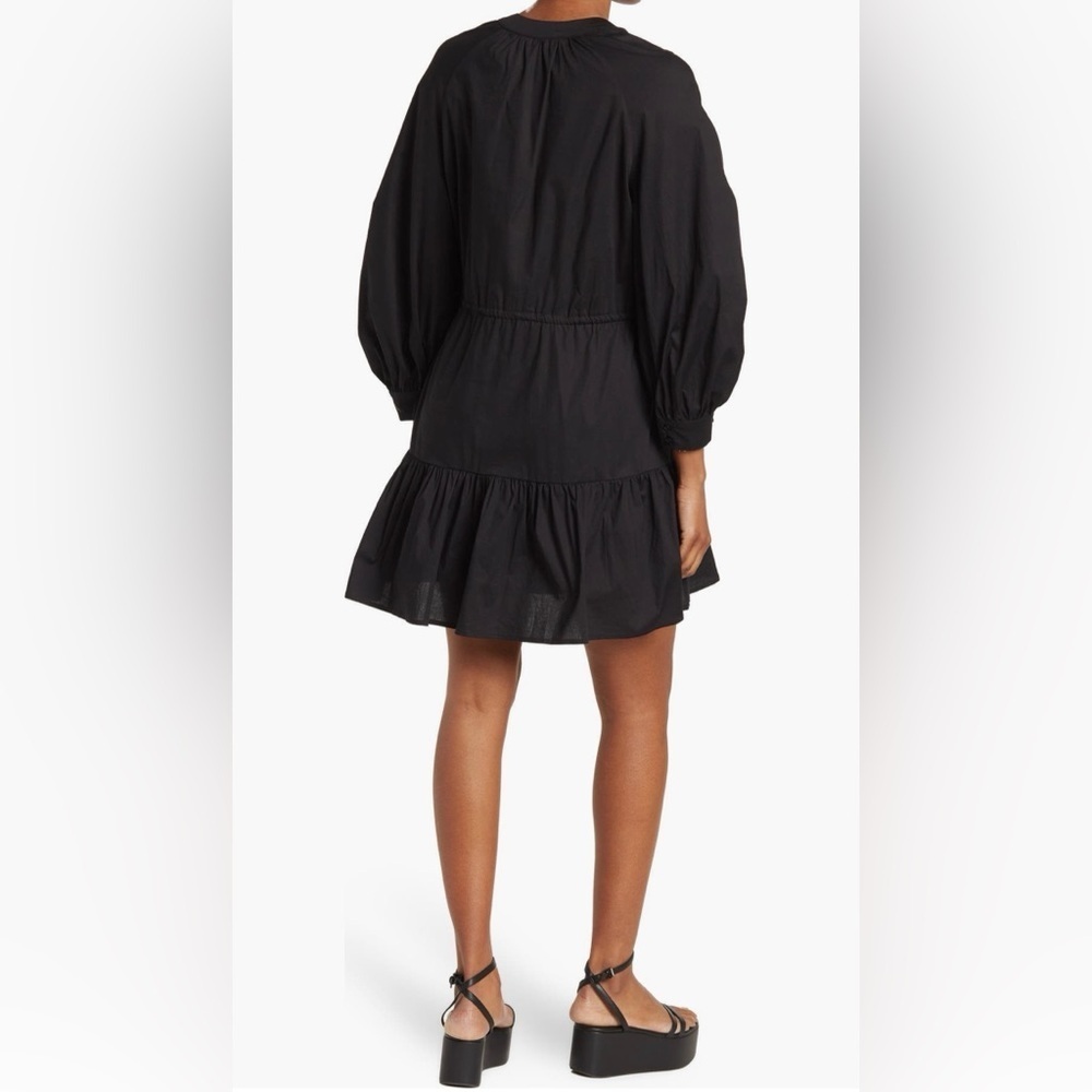 ASTR Black Puff Sleeve Mini Dress - Picture 4 of 8